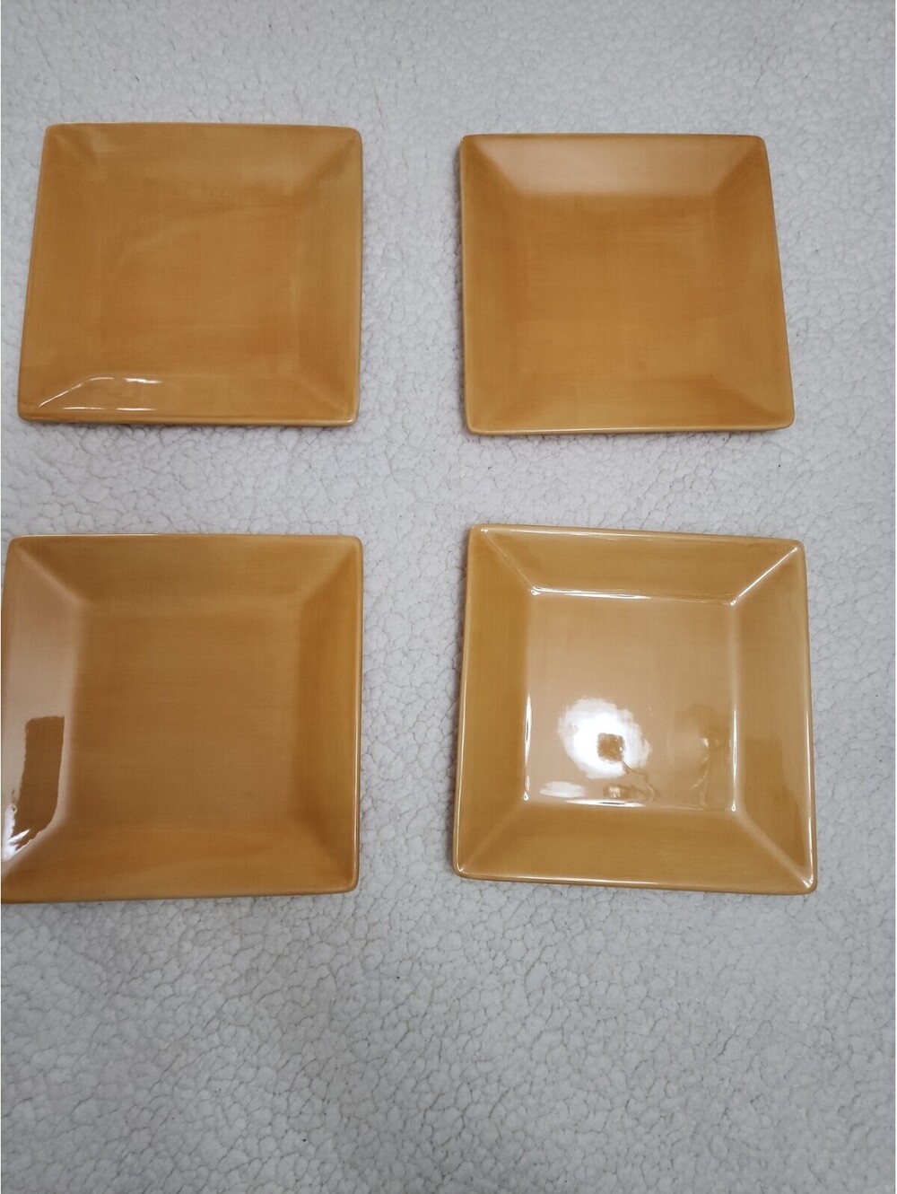 4 TABLETOPS GALLERY Corsica YELLOW PLATES Lunch Dinner Salad HAND PAINTED